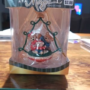 Mistletoe Magic bears under a tree ornament